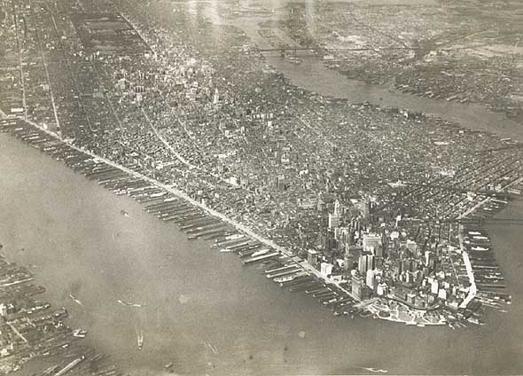 Four New York City Aerial Views