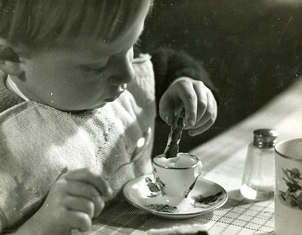 Child Enjoying His Meal