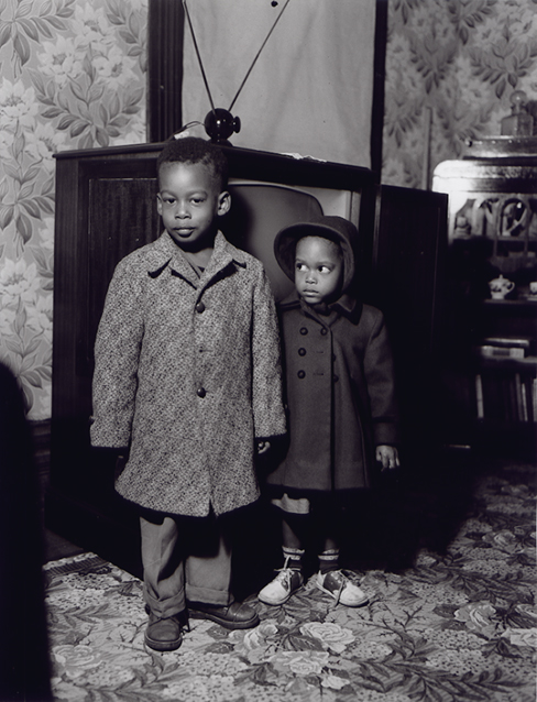 Henry Clay Anderson - Anderson Collection: Aunt Hattie Anderson's Children With a Television