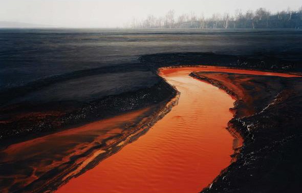 Edward Burtynsky's Nickel Tailings #34 and #35, Sudbury, Ontario went to $100,000, an auction record for the artist.