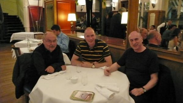 Dinner at Maceo with Dietmar and Ed.