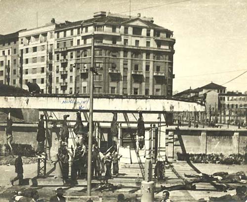 Anonymous - Post Mortem of Mussolini and His Girl Friend