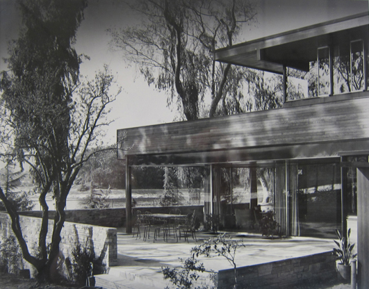 Julius Shulman - Residence of Dr. David Treweek overlooking Silver Lake, Los Angeles, CA (Richard Neutra, Architect)