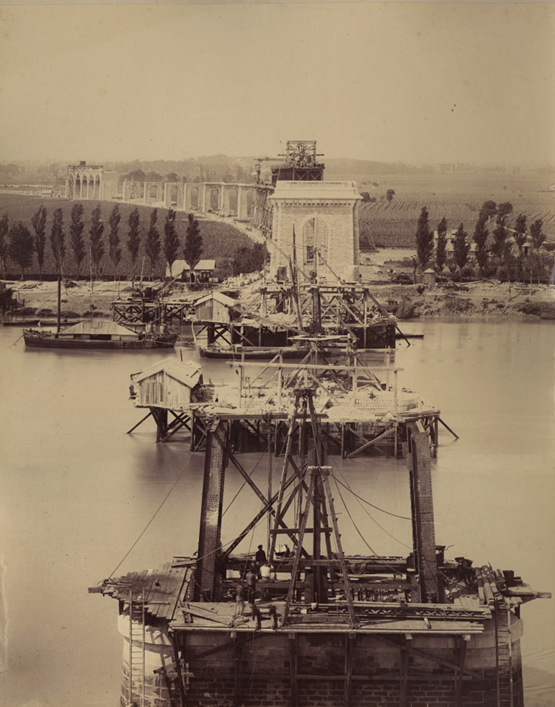 Anonymous - Arches and Railroad Bridge Construction, France Anonymous - Arches and Railroad Bridge Construction, France