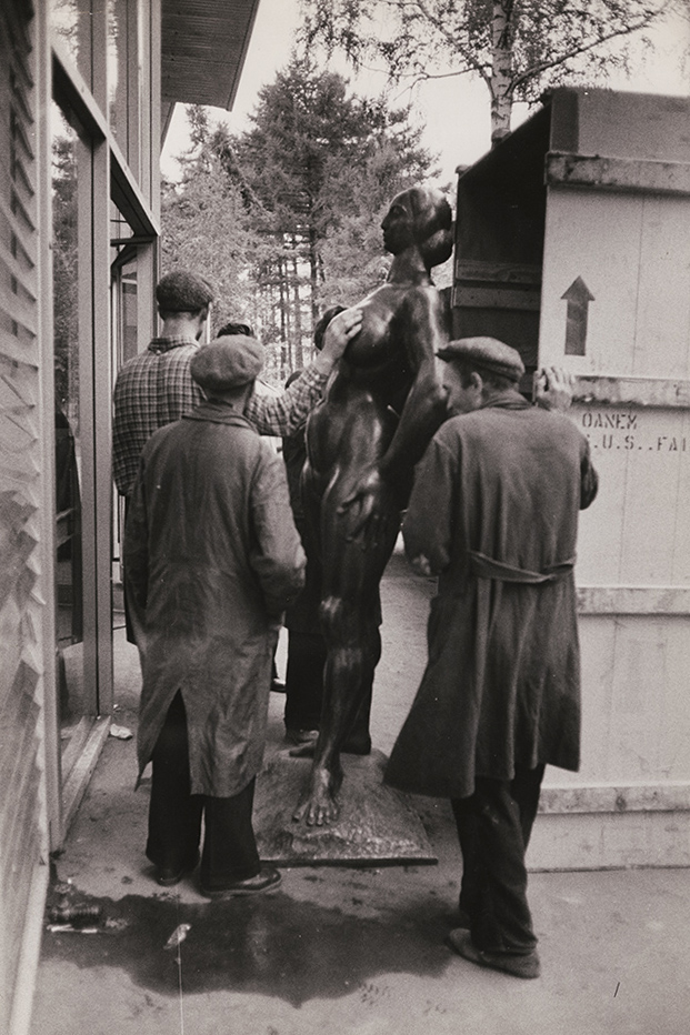 Carl Mydans - Standing Woman by Gaston Lachaise, American National Exhibition in Moscow