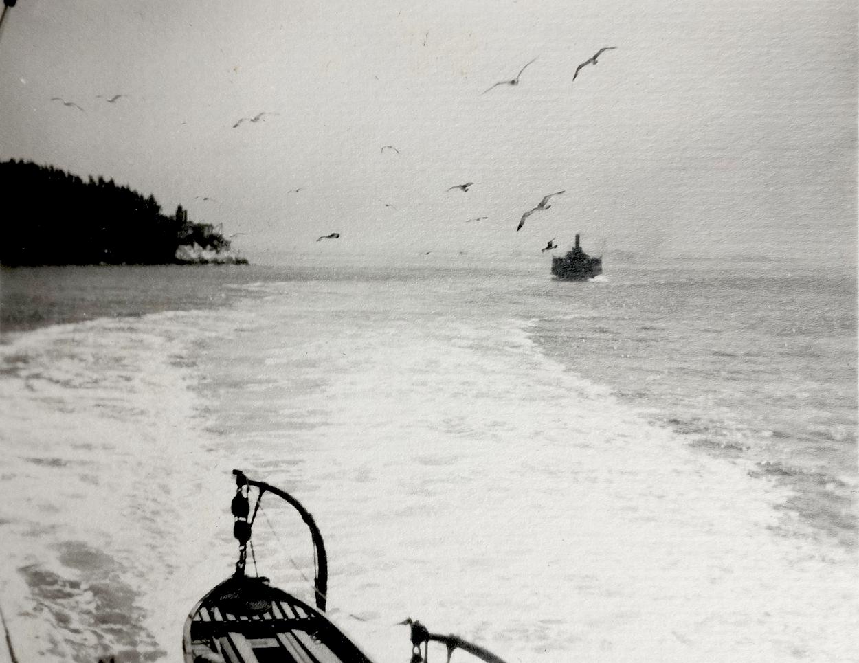 William Edward Dassonville - Boats off San Francisco Coast