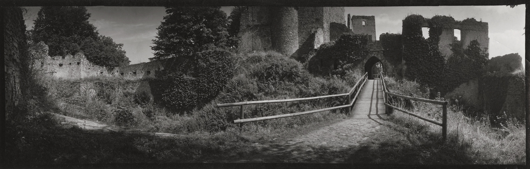 Josef Sudek - Hukvaldy Castle Panorama