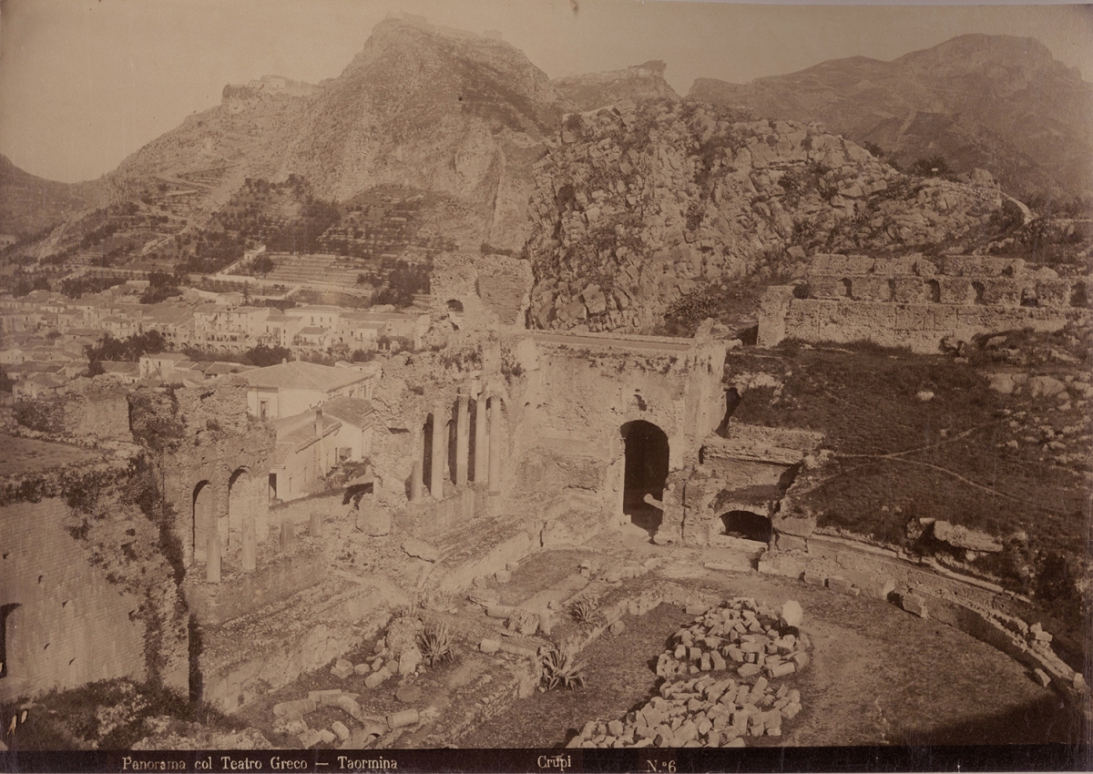 Giovanni Crupi - Panorama col Teatro Greco, Taormina