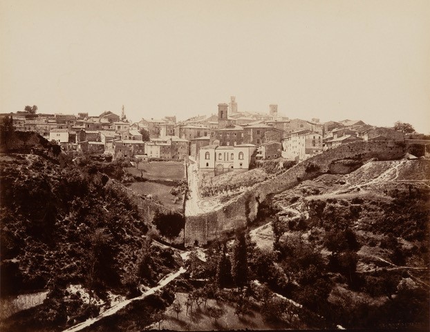 Paolo Lombardi - Panorama of Volterra, Italy, Enclosed by Its Medieval City Walls