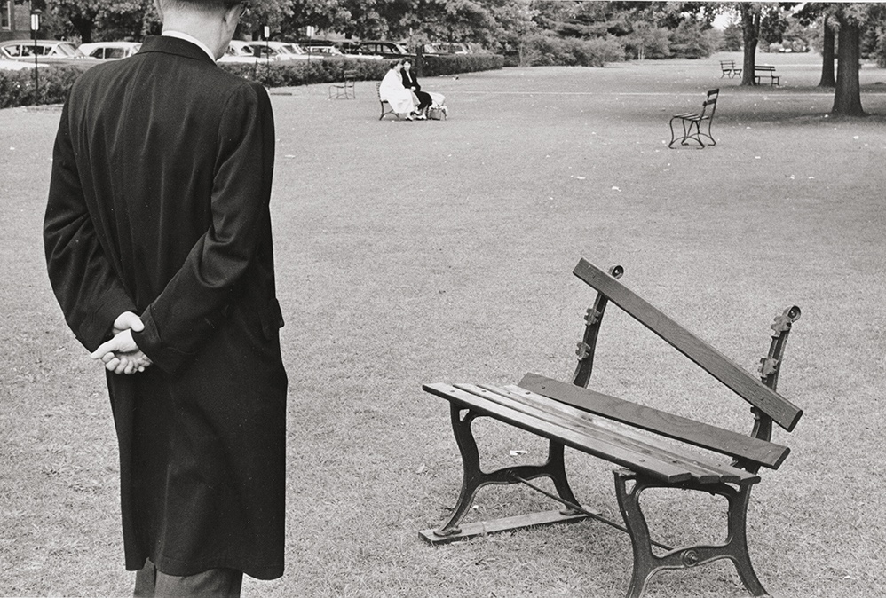 André Kertész - Broken Bench, September 20, 1962, New York City