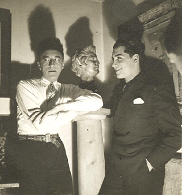 Anonymous - Jean Cocteau and Marcel Khill