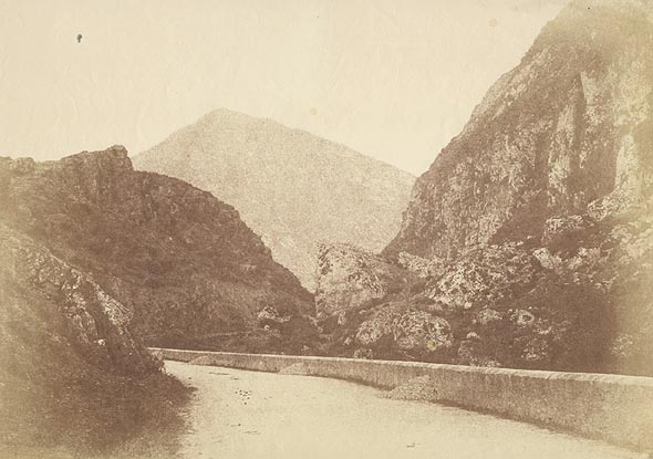 Ange Eugene Henri Mailand (attributed to) - Road through the Pyrenees