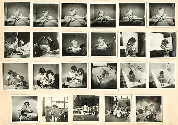 Series of 42 Contact Images of Children
