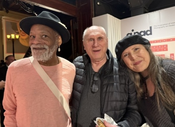 AIPAD Show friends: collector and speaker John Bennette; AIPAD member and photo dealer Alex Novak; and collector and art dealer Santa Bannon.