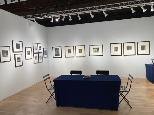 Charles Isaacs and Gregory Leroy's shared booth focused on Latin American images. Empty before the show, the booth was a hive of activity though once the show opened. (Photo courtesy of Charles Isaacs.)