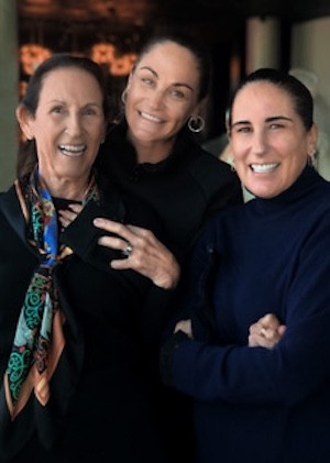 Susan and her two daughters, Lisa and Margo. (Photo by Barbara Runge) Susan and her two daughters, Lisa and Margo. (Photo by Barbara Runge)